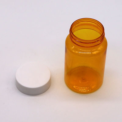 Kostenlose Proben 150ml/CC PET-Plastik-Orangeflasche für Medikamente Pille Ergänzung Flasche