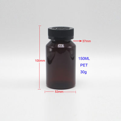 Tabletten/Kapseln/Pulver/Pillen PET-Flasche in individueller Farbe mit Material 150 ml/5 oz
