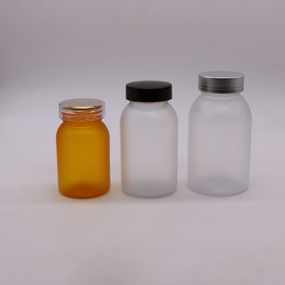 200 ml Kapselflaschen mit Sicherheitskappe und Tablettenbehälter in individueller Farbe