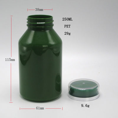 Kindersichere Deckel PET-Pillenbehälter 250 ml Kapazität für Apotheken Medikamentenflaschen