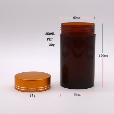 Kunststoff-PET-Glasflasche für Nahrungsergänzungsmittelkapseln und pflanzliche Nahrungsergänzungsmittel
