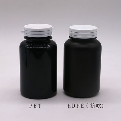 Anpassen Farbe PET 250ml Runde Plastikflasche für Medizin Kapselbehälter