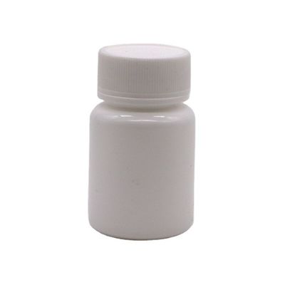 30 ml HDPE Tragbare weiße Kunststoffpulver Medizin Pille Tabletten Flaschen Behälter mit Kindersicherheitskappe