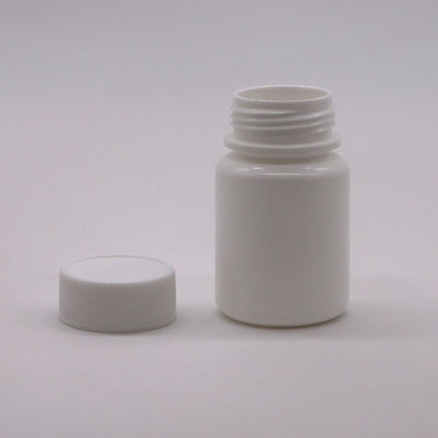 30 ml HDPE Tragbare weiße Kunststoffpulver Medizin Pille Tabletten Flaschen Behälter mit Kindersicherheitskappe