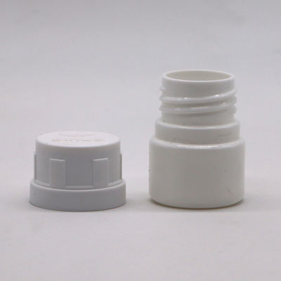 25 ml weiße HDPE leere, wieder auffüllbare, feste Medizinkapselnflasche für chemisches Pulver