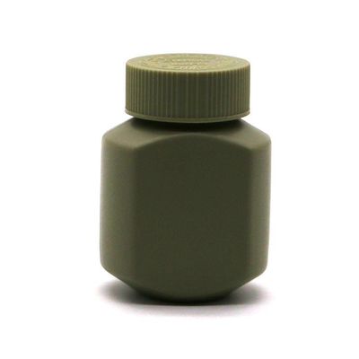 Kindersichere Kappe HDPE 60 ml Quadratflaschen aus Kunststoff für Tabletten und Bio-Kapseln