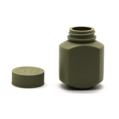 Kindersichere Kappe HDPE 60 ml Quadratflaschen aus Kunststoff für Tabletten und Bio-Kapseln