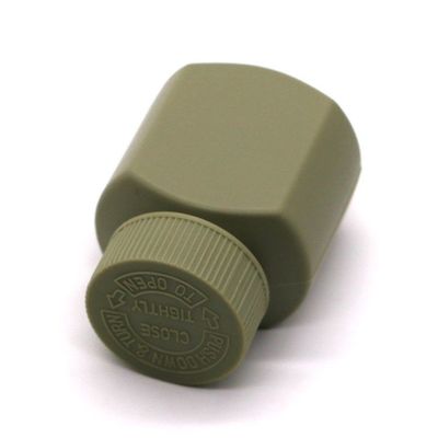 Kindersichere Kappe HDPE 60 ml Quadratflaschen aus Kunststoff für Tabletten und Bio-Kapseln