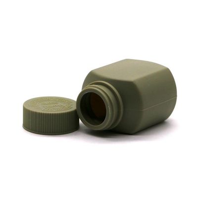 Kindersichere Kappe HDPE 60 ml Quadratflaschen aus Kunststoff für Tabletten und Bio-Kapseln
