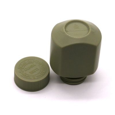 Kindersichere Kappe HDPE 60 ml Quadratflaschen aus Kunststoff für Tabletten und Bio-Kapseln