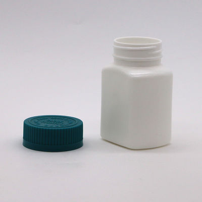 Medikamentenschließfach 95 ml quadratische HDPE-Plastikflasche-Glas für feste Tablettenkapsel