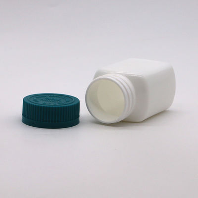 Medikamentenschließfach 95 ml quadratische HDPE-Plastikflasche-Glas für feste Tablettenkapsel