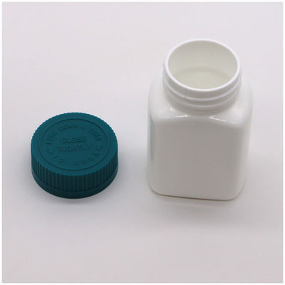 Medikamentenschließfach 95 ml quadratische HDPE-Plastikflasche-Glas für feste Tablettenkapsel