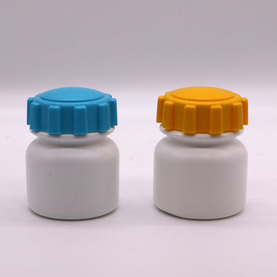 Schraubkappe 100 ml runde Form PE Plastikflasche für Medizin Feststoff Tabletten Lagerung