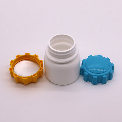 Schraubkappe 100 ml runde Form PE Plastikflasche für Medizin Feststoff Tabletten Lagerung