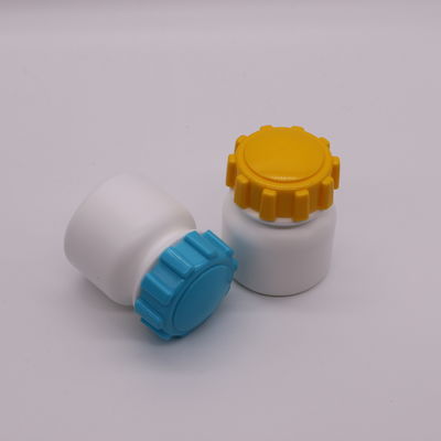 Schraubkappe 100 ml runde Form PE Plastikflasche für Medizin Feststoff Tabletten Lagerung