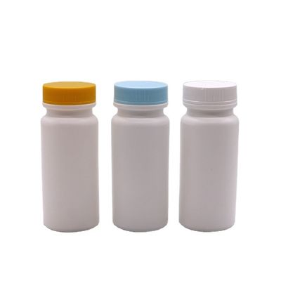 Halsbandmaterial HDPE 120ml weiße Plastikflasche für Pillen Vitaminkapsel 120CC leer