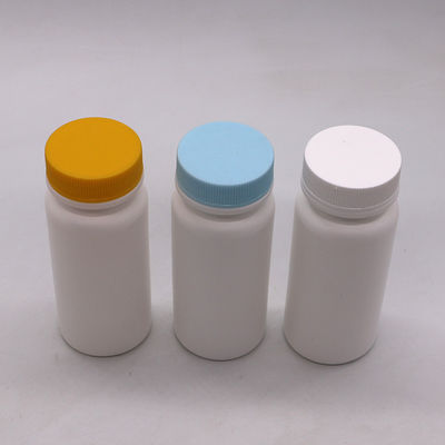 Halsbandmaterial HDPE 120ml weiße Plastikflasche für Pillen Vitaminkapsel 120CC leer