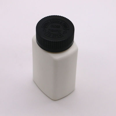 Schraubkappe 120 ml HDPE Quadratform angepasste Farbe leere Medizin Pille Flasche Behälter