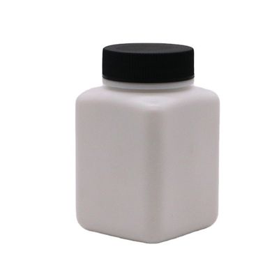 HDPE Kragen quadratische Form kundenspezifische Farbe leere Pillenflasche für die Festpulvermedizin