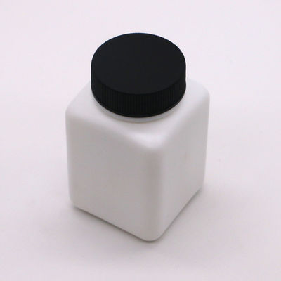 HDPE Kragen quadratische Form kundenspezifische Farbe leere Pillenflasche für die Festpulvermedizin