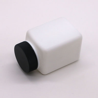 HDPE Kragen quadratische Form kundenspezifische Farbe leere Pillenflasche für die Festpulvermedizin
