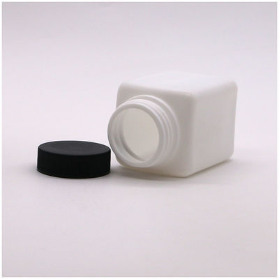 HDPE Kragen quadratische Form kundenspezifische Farbe leere Pillenflasche für die Festpulvermedizin