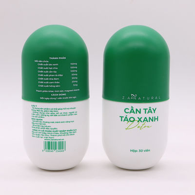 Halsbandmaterial HDPE Kapselform 6oz leere matte Plastikflaschen mit Schraubkappe
