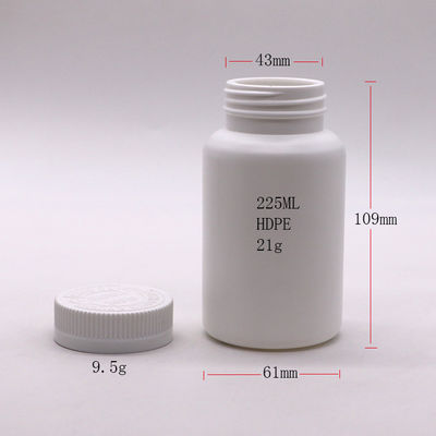HDPE-Flasche mit Schraubverschluss zur sicheren Aufbewahrung von Pillen und Kapseln