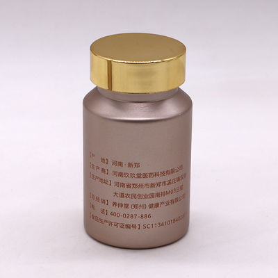 Pille/Kapsel/Tablette/Pulver PET-Frostflasche aus Kunststoff mit Gold/Silberkappe