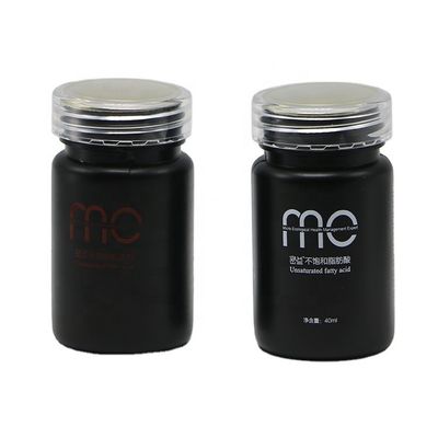 Runde 70 ml PET-Flasche mit Schraubkappe und Druckservice für Etiketten