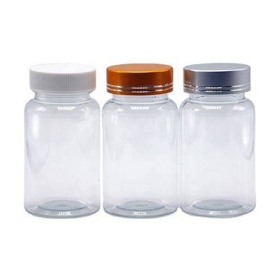 100 ml/3,4 oz Rundform maßgeschneiderte Plastik-PET-Kapsel-Pillenflasche zur Aufbewahrung von Medikamenten